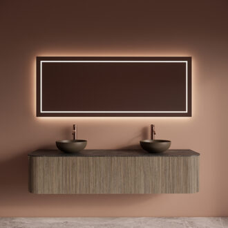 Badkamermeubelset Gliss Design Alluro 180 cm Corn Silk Eiken