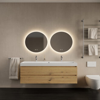 Badkamermeubelset Gliss Design Milan Met Lako Wastafel 140 cm Artisan Oak (Keuze Wastafel) Eiken