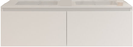 Badkamermeubelset Gliss Eros 120 cm Met Wastafel Met 2 Lades Mat Wit