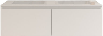 Badkamermeubelset Gliss Eros 140 cm Met Wastafel Mat Wit