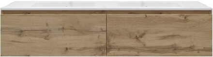 Badkamermeubelset Gliss Eros 160 cm Met Wastafel Rustiek Eiken