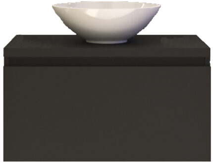 Badkamermeubelset Gliss Eros 60 cm Mat Zwart Met Waskom