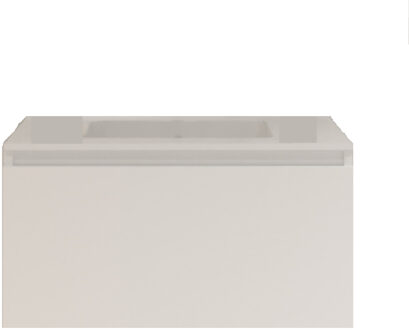 Badkamermeubelset Gliss Eros 60 cm Met Wastafel Mat Wit Mat wit