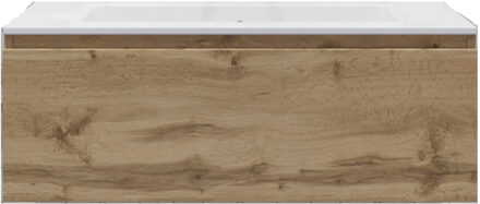 Badkamermeubelset Gliss Eros 90 cm Met Wastafel Rustiek Eiken