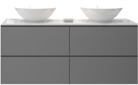 Badkamermeubelset Gliss Hermes 120 cm Beton Grijs Met Waskom Beton-Grijs