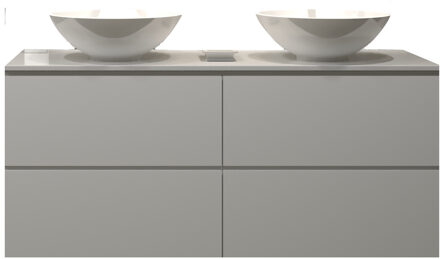 Badkamermeubelset Gliss Hermes 140 cm Hoogglans Wit Met Waskom