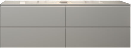 Badkamermeubelset Gliss Hermes 200 cm Hoogglans Wit