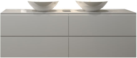 Badkamermeubelset Gliss Hermes 200 cm Mat Wit Met Waskom