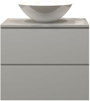 Badkamermeubelset Gliss Hermes 60 cm Mat Wit Met Waskom