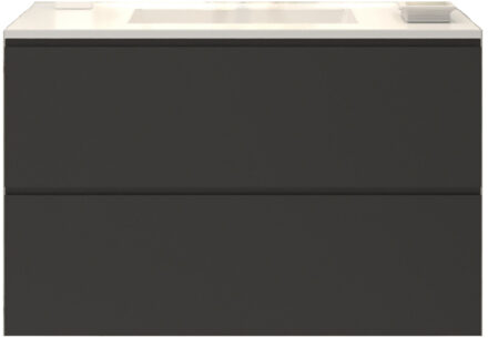 Badkamermeubelset Gliss Hermes 70 cm Mat Zwart