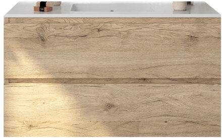 Badkamermeubelset Gliss Zeus 100 cm Moeras Eiken