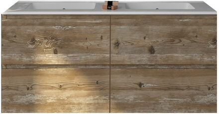 Badkamermeubelset Gliss Zeus 120 cm Donker Grenen