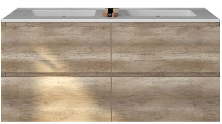 Badkamermeubelset Gliss Zeus 120 cm Oud Grijs Eiken