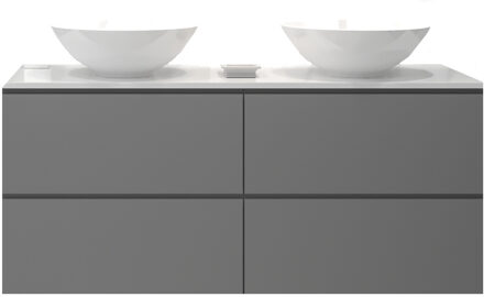 Badkamermeubelset Gliss Zeus 140 cm Beton Grijs Met Waskom Beton-Grijs