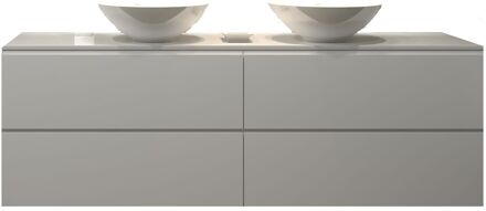 Badkamermeubelset Gliss Zeus 160 cm Hoogglans Wit Met Waskom