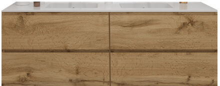 Badkamermeubelset Gliss Zeus 160 cm Natuur Eiken
