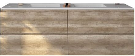 Badkamermeubelset Gliss Zeus 160 cm Oud Grijs Eiken