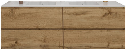 Badkamermeubelset Gliss Zeus 180 cm Natuur Eiken