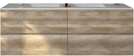 Badkamermeubelset Gliss Zeus 180 cm Oud Grijs Eiken