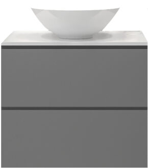 Badkamermeubelset Gliss Zeus 60 cm Beton Grijs Met Waskom Beton-Grijs