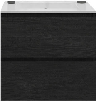 Badkamermeubelset Gliss Zeus 60 cm Zwart Eiken