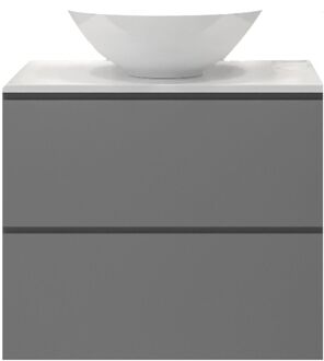 Badkamermeubelset Gliss Zeus 70 cm Beton Grijs Met Waskom Beton-Grijs