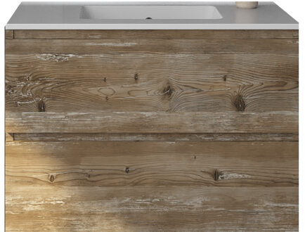 Badkamermeubelset Gliss Zeus 80 cm Donker Grenen