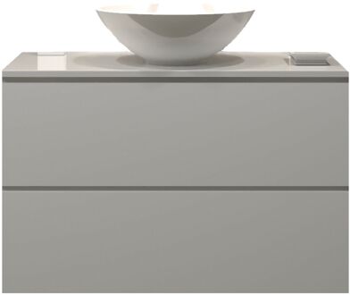 Badkamermeubelset Gliss Zeus 80 cm Mat Wit Met Waskom