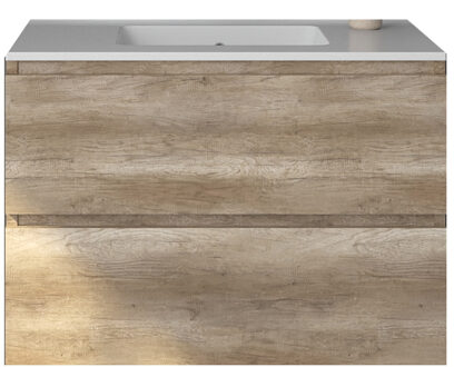 Badkamermeubelset Gliss Zeus 80 cm Oud Grijs Eiken