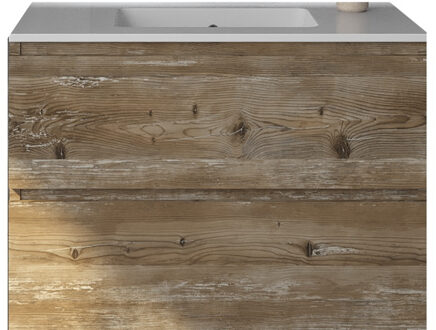 Badkamermeubelset Gliss Zeus 90 cm Donker Grenen