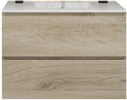 Badkamermeubelset Gliss Zeus 90 cm Licht Grijs Eiken