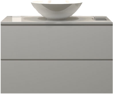 Badkamermeubelset Gliss Zeus 90 cm Mat Wit Met Waskom