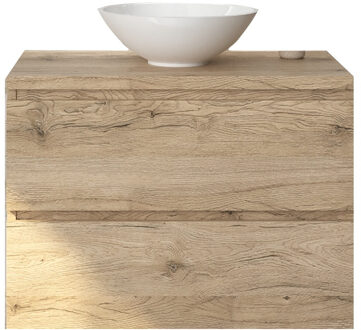 Badkamermeubelset Gliss Zeus 90 cm Moeras Eiken Met Waskom