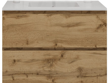 Badkamermeubelset Gliss Zeus 90 cm Natuur Eiken