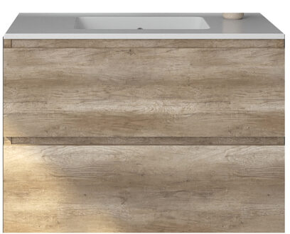 Badkamermeubelset Gliss Zeus 90 cm Oud Grijs Eiken