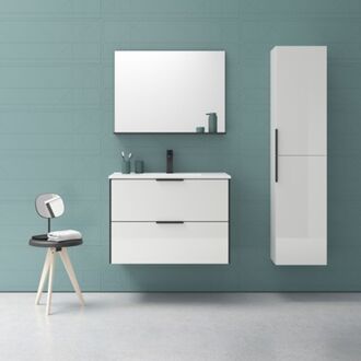 Badkamermeubelset Indus 80cm Hoogglans Wit