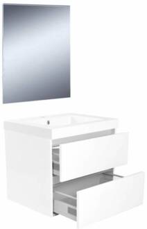Badkamermeubelset Luna 60 cm Wit Aqua Splash