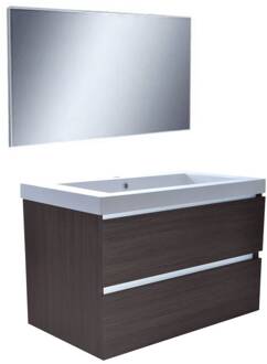 Badkamermeubelset Luna 80X47 Grey Oak Aqua Splash
