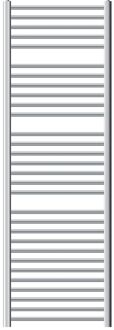 Badkamerradiator Sahara 600x1800 mm chroom gebogen met zijaansluiting LuxeBath Zilverkleurig