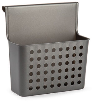 Badkamerrekje - antraciet - douche opbergmandje - 26x24 cm