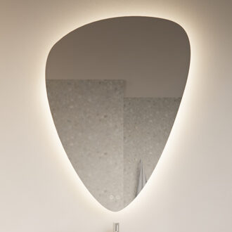 Badkamerspiegel Gliss Frenzy Organic LED Verlichting 120x90 cm En Spiegelverwarming