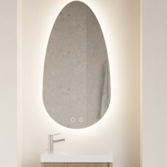 Badkamerspiegel Gliss Triton LED Verlichting Met Spiegelverwarming 75x40 cm