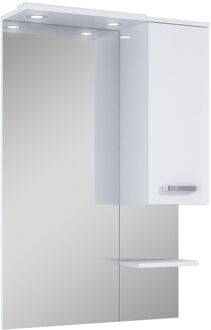 Badkamerspiegel Met Verlichting - Rechthoekig - Wit - 104x80 Cm