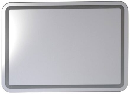 Badkamerspiegel Sapho NYX 90x50 cm LED-Strips Aluminium