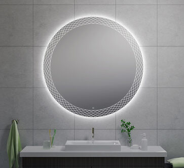 Badkamerspiegel Wiesbaden Deco Rond met LED Verlichting Condensvrij 120 cm