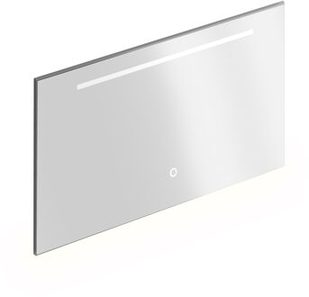 Badkamerspiegel Xenz Bardolino 100x70 cm met Ledverlichting en Spiegelverwarming Aluminium