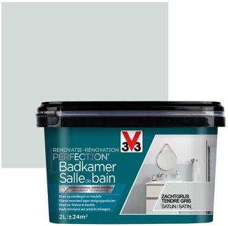 Badkamerverf Renovatie Perfection Zachtgrijs Zijdeglans 2l