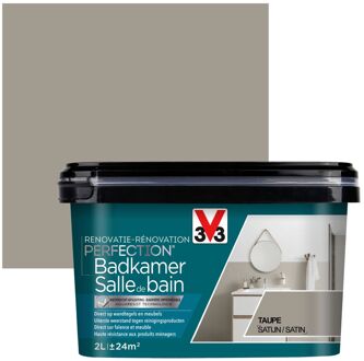 Badkamerverf Renovatie Perfection Zijdeglans Taupe 2l