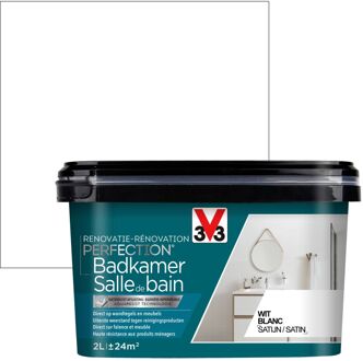 Badkamerverf Renovatie Perfection Zijdeglans Wit 2l