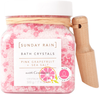 Badkristallen Sunday Rain Pink Grapefruit & Sea Salt Bath Crystals 500 g